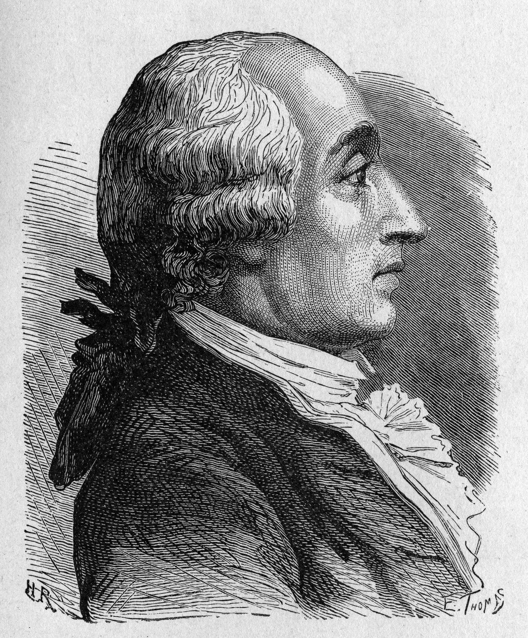 Porträtt av Jacques Alexandre César Charles (1746 - 1823), fransk fysiker - i "" Album of Science; berömda vetenskapsmän; Stora upptäckter””” 1896. av French School
