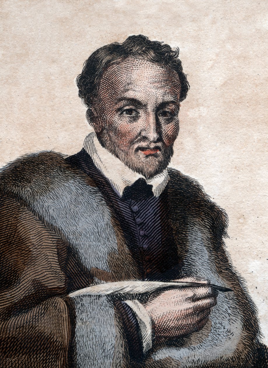 Porträtt av Jacques Amyot (1513-1593), fransk biskop, författare och översättare. av French School