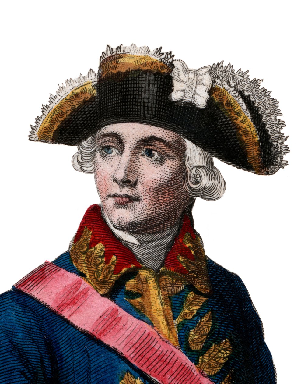 Porträtt av Jacques Antoine Hippolyte, Comte de Guibert (1743-1790), fransk general och militärförfattare. av French School