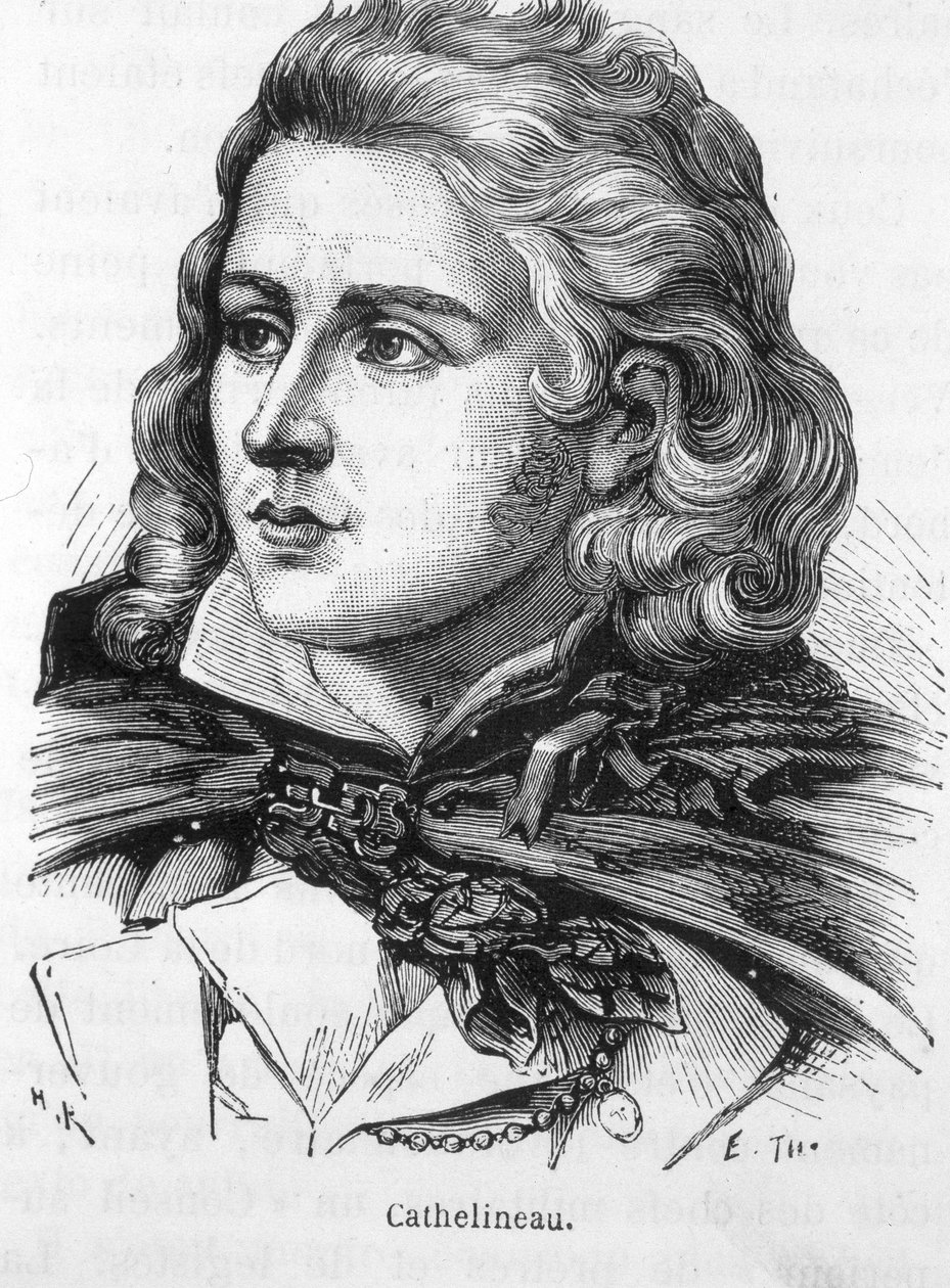 Porträtt av Jacques Cathelineau (1759 - 1793), Vendée-hövding - i "" Frankrikes historia"" av Henri Martin av French School