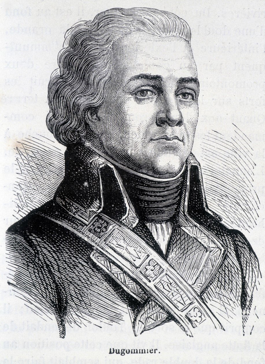 Porträtt av Jacques François Coquille dit Dugommier, fransk general (1738 -1794) - i "" L