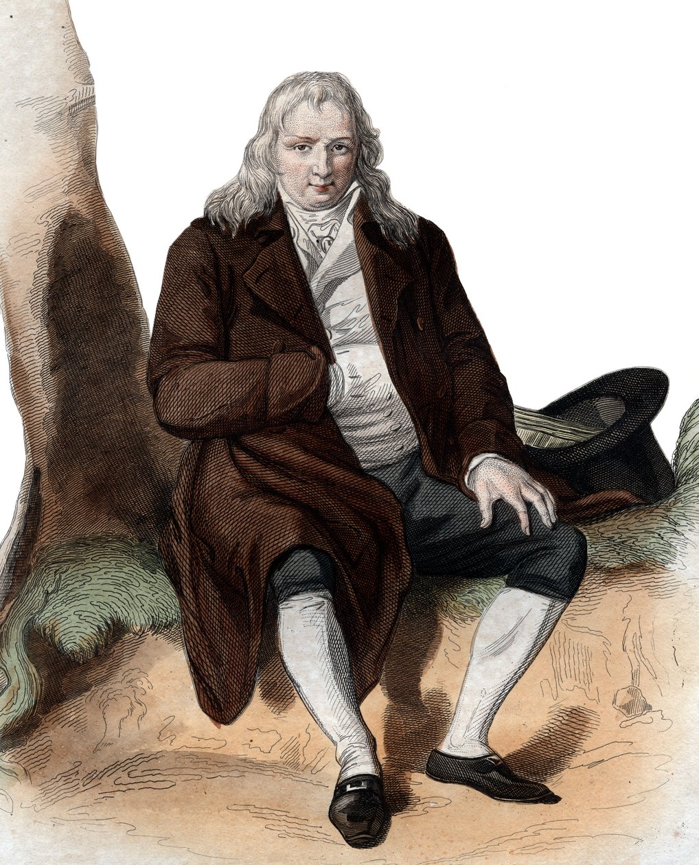 Porträtt av Jacques Henri Bernardin de Saint Pierre (1737-1814), fransk författare och botaniker. av French School