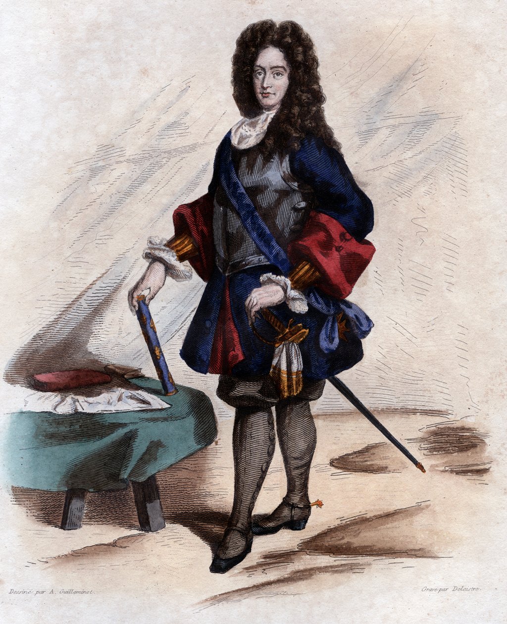 Porträtt av James FitzJames, 1:e hertig av Berwick (1670-1734), fransk militärledare. av French School