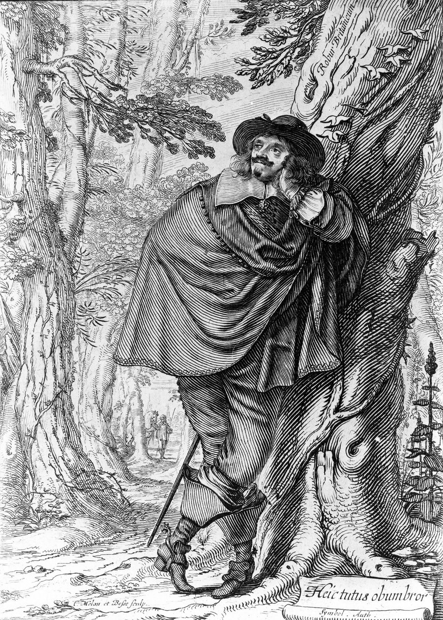 Porträtt av James Howel, av Abraham Bosse och Claude Mellan, 1641 av French School