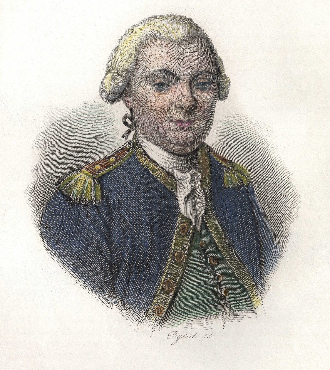 Porträtt av Jean-Francois Galaup, greve av La Perouse (Jean Francois Laperouse av French School