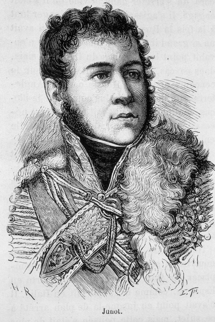 Porträtt av Jean Andoche Junot (Jean-Andoche) (1771-1813), hertig av Abrantes, fransk general - i ""L