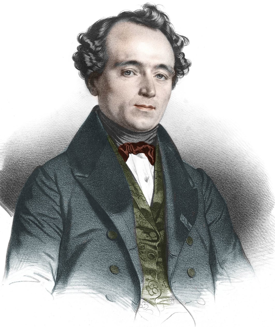Porträtt av Jean Baptiste (Jean-Baptiste) Andre Dumas (1800-1884) fransk kemist. av French School