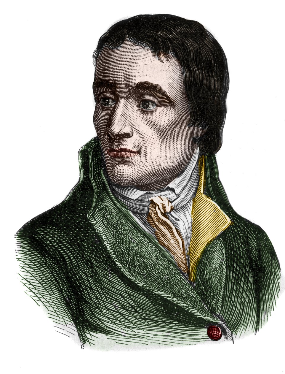 Porträtt av Jean Baptiste (Jean-Baptiste) Carrier (1756-1794), franska politiker - i "" L