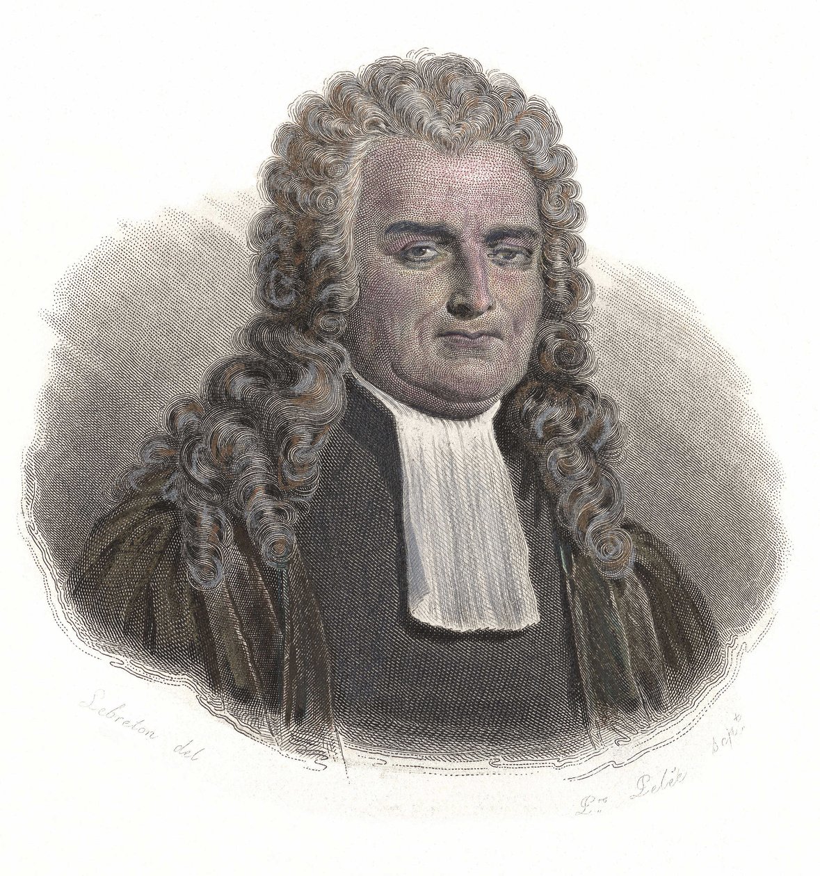 Porträtt av Jean Baptiste Antoine de Montyon (1733-1820), fransk ekonom och magistrat. i "Portraits des Hommes Useful" av French School