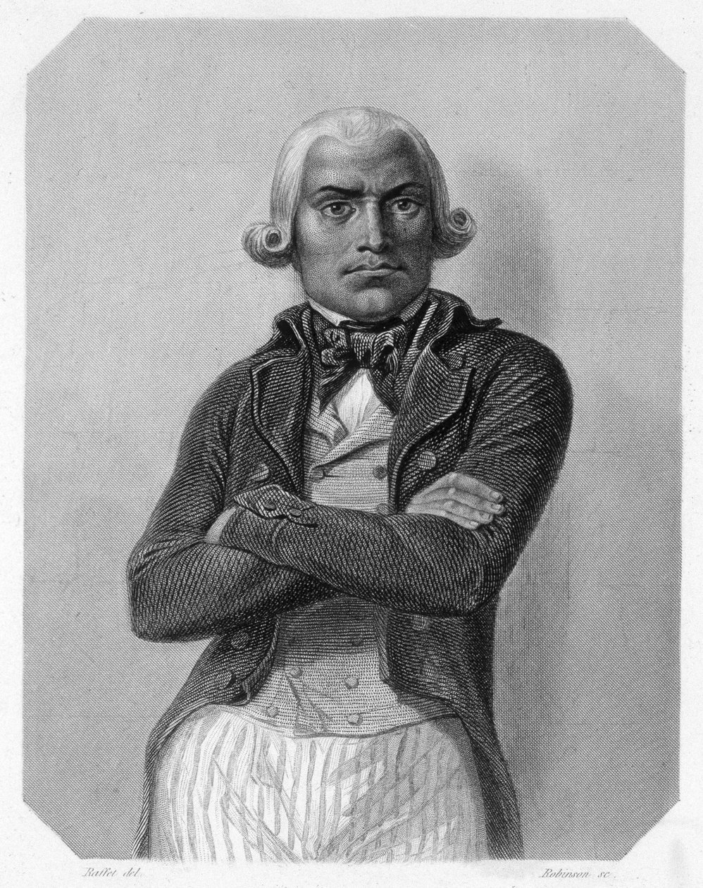 Porträtt av Jean Baptiste Drouet, fransk politiker (1763-1824). I "L