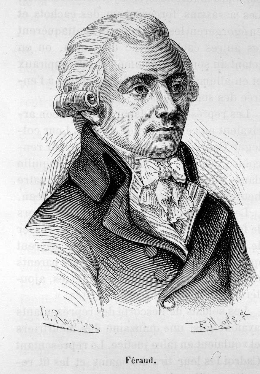Porträtt av Jean Feraud (eller Ferraud), fransk politiker (1764-1795) - i "" L