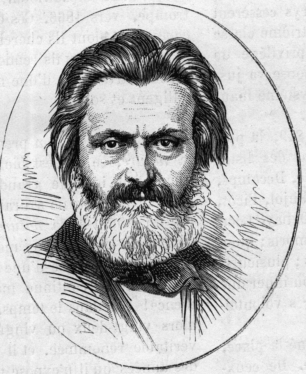 Porträtt av Jean Francois Soitoux (1816-1891), fransk skulptör. Gravyr i "" Le Monde Illustré"" nr 890 av 2 maj 1874. av French School