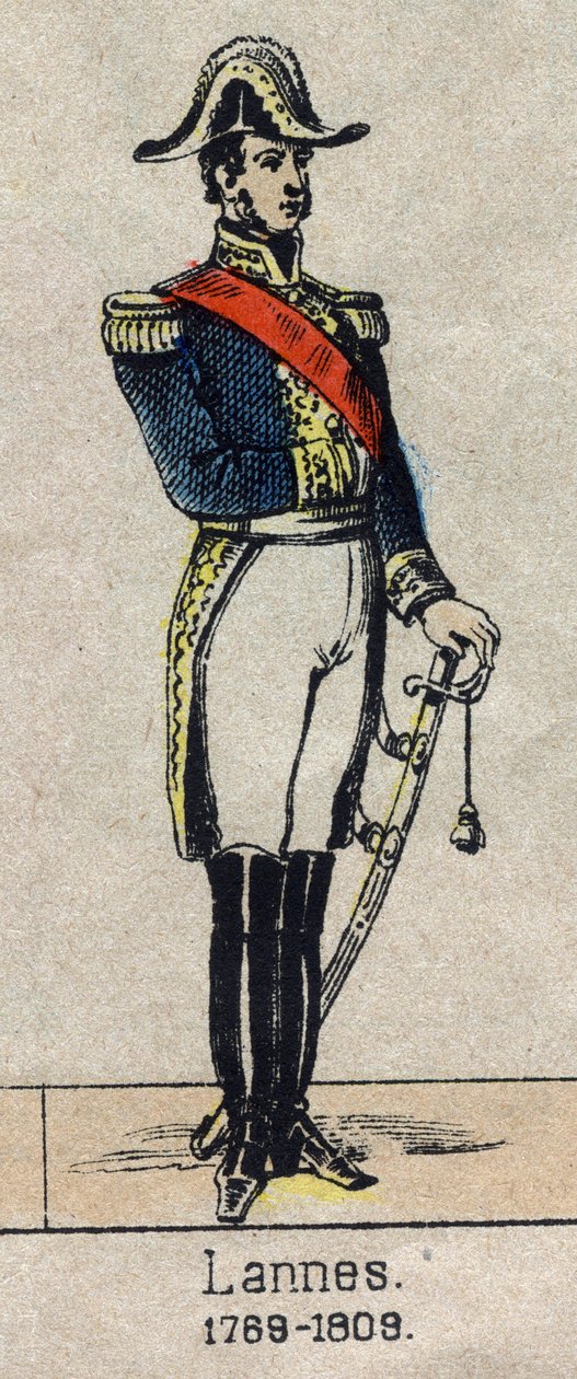 Porträtt av Jean Lannes, hertig av Montebello, Marechal av Frankrike (1769-1809) Bild på Epinal från slutet av 1800-talet. av French School