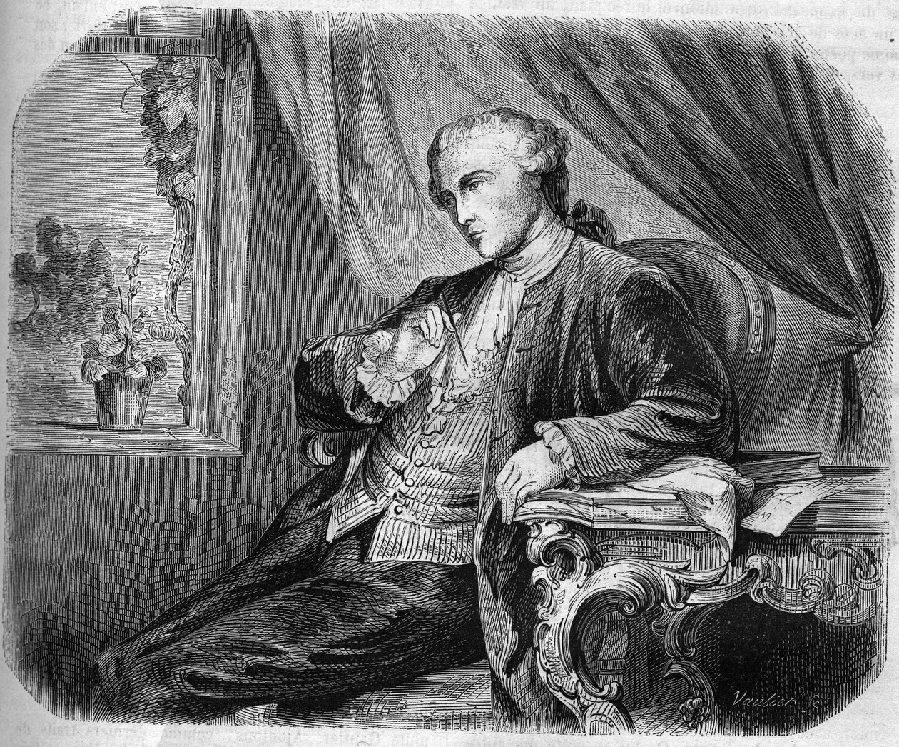 Porträtt av Jean Le Rond d