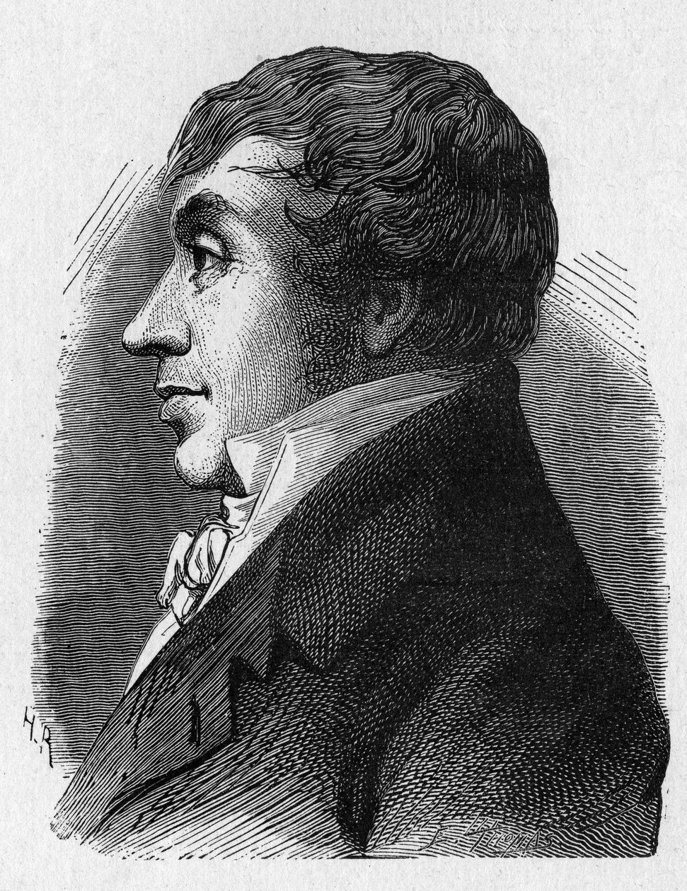 Porträtt av Jean Marie Joseph (Jean-Marie-Joseph) Coutelle (1748-1835), befälhavare för militära aerostiers under republiken - i "" Vetenskapens album; berömda vetenskapsmän; Stora upptäckter””” 1896 av French School