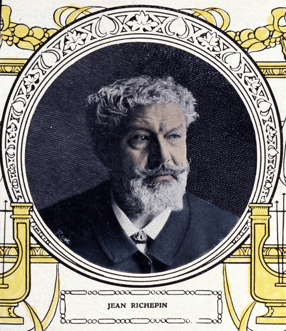 Porträtt av Jean Richepin (1849-1926), fransk författare. av French School