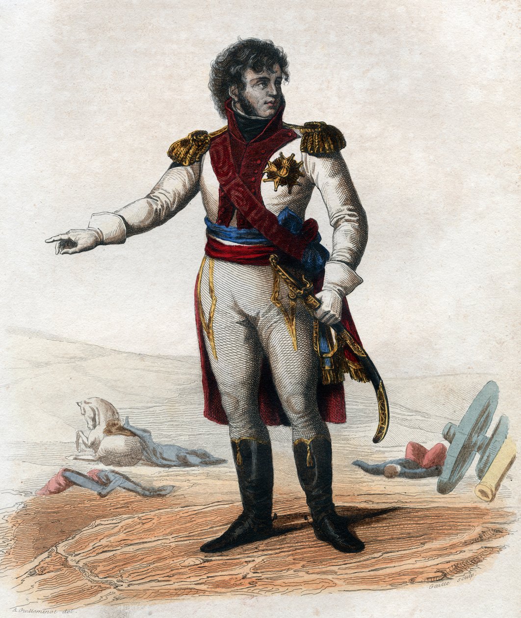 Porträtt av Joachim Murat (1767-1815), marskalk av Frankrike och storamiral. av French School
