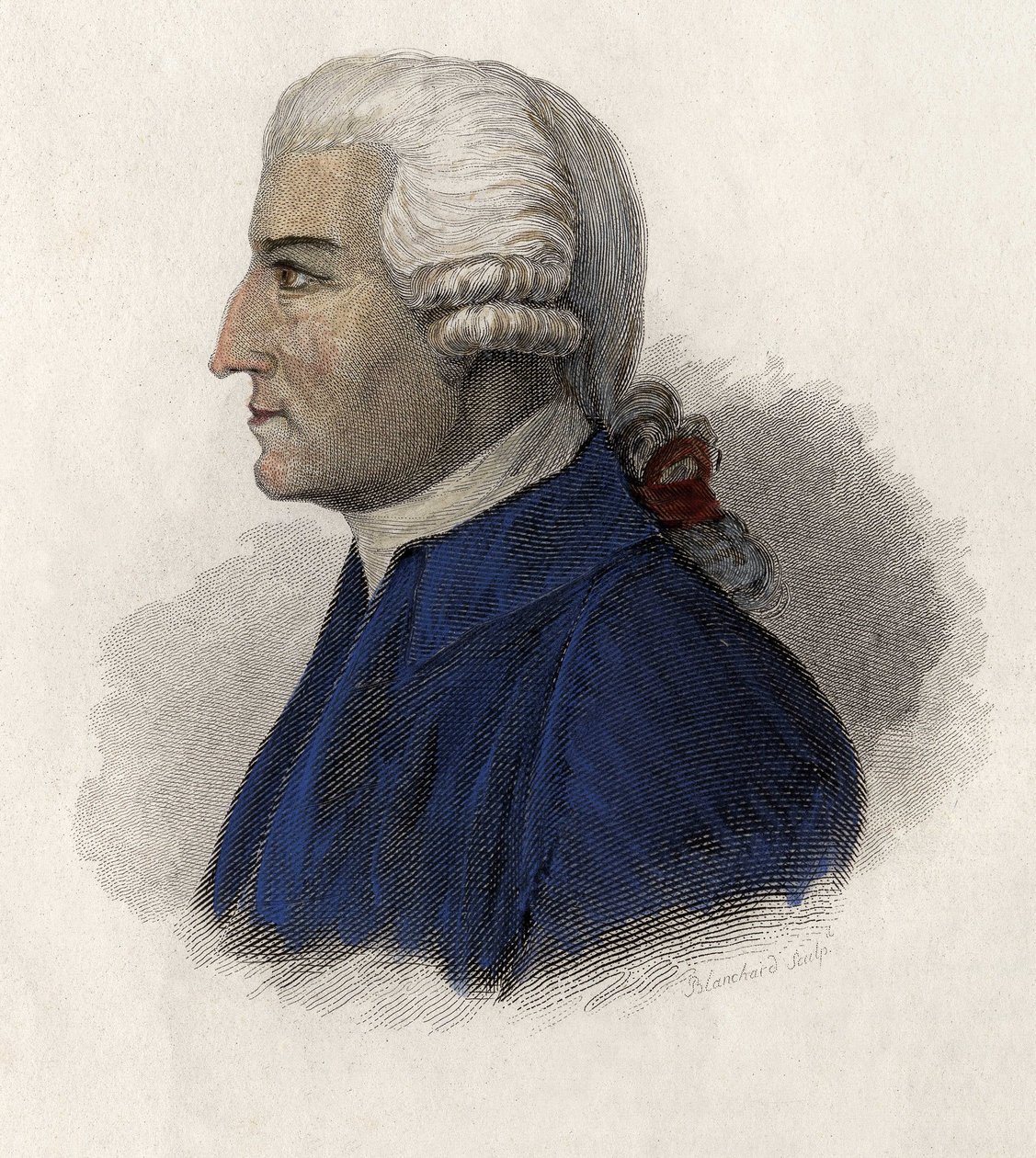 Porträtt av John Howard (1727-1790), engelsk politiker. i "" Porträtt av användbara män" av French School