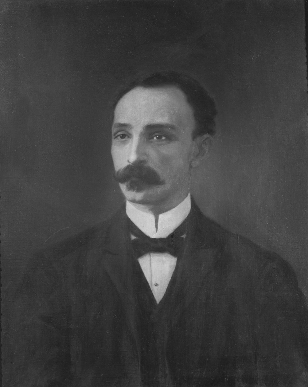 Porträtt av Jose Marti av French School