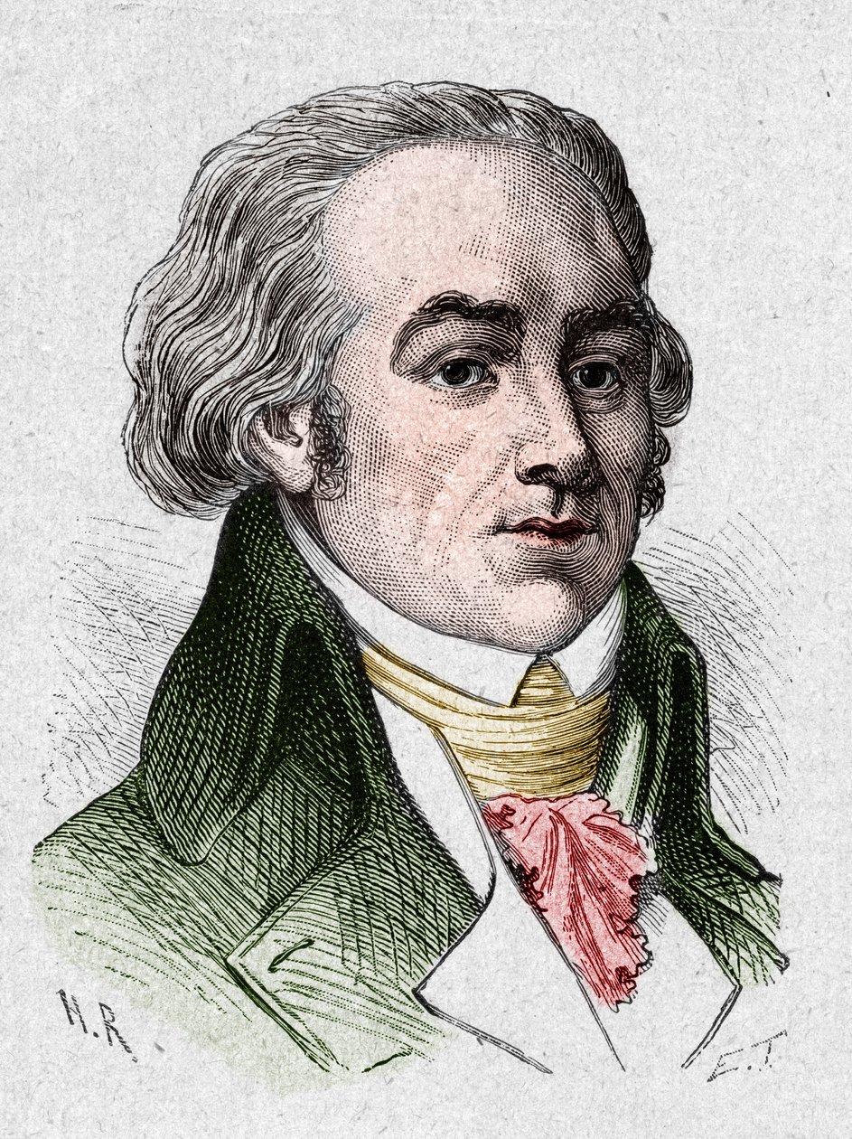Porträtt av Joseph Genevieve, greve av Puisaye av French School