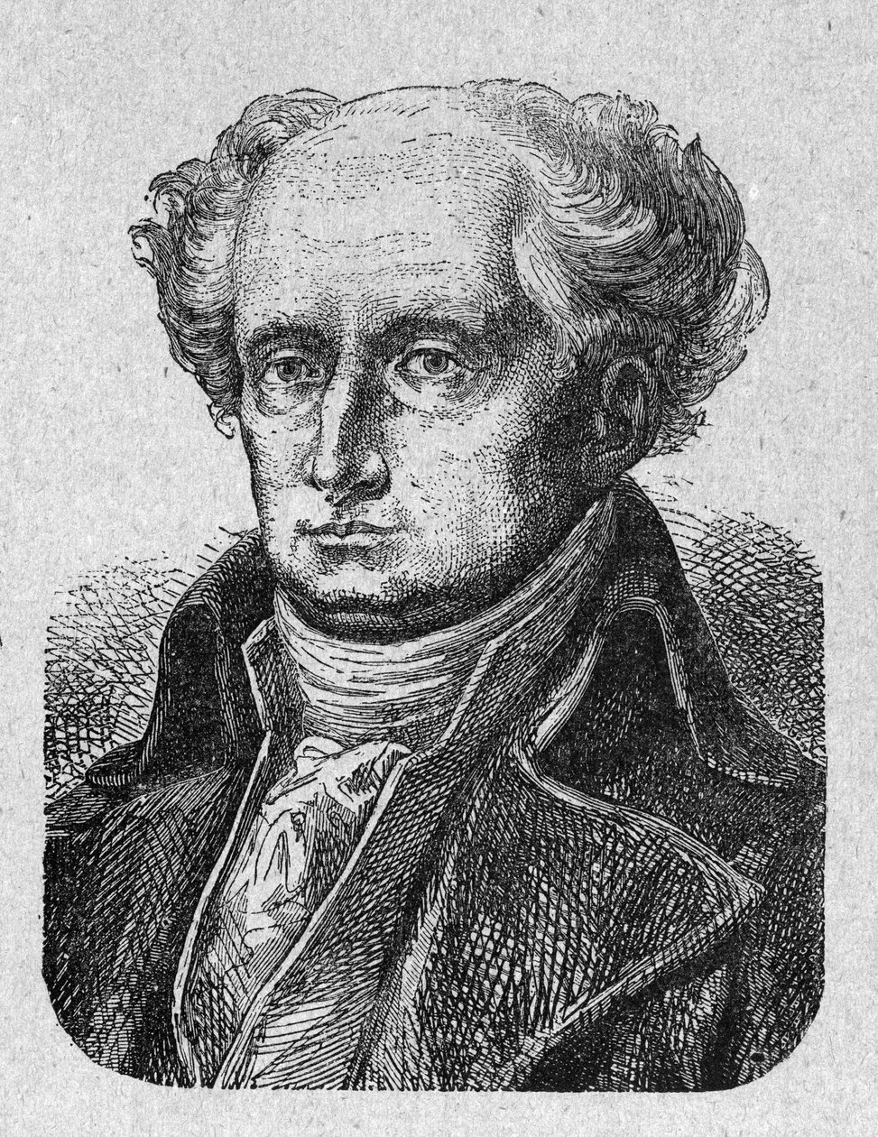 Porträtt av Joseph Jerome Simeon (1749-1842), fransk advokat och politiker Gravyr från 1889. Privat samling. av French School