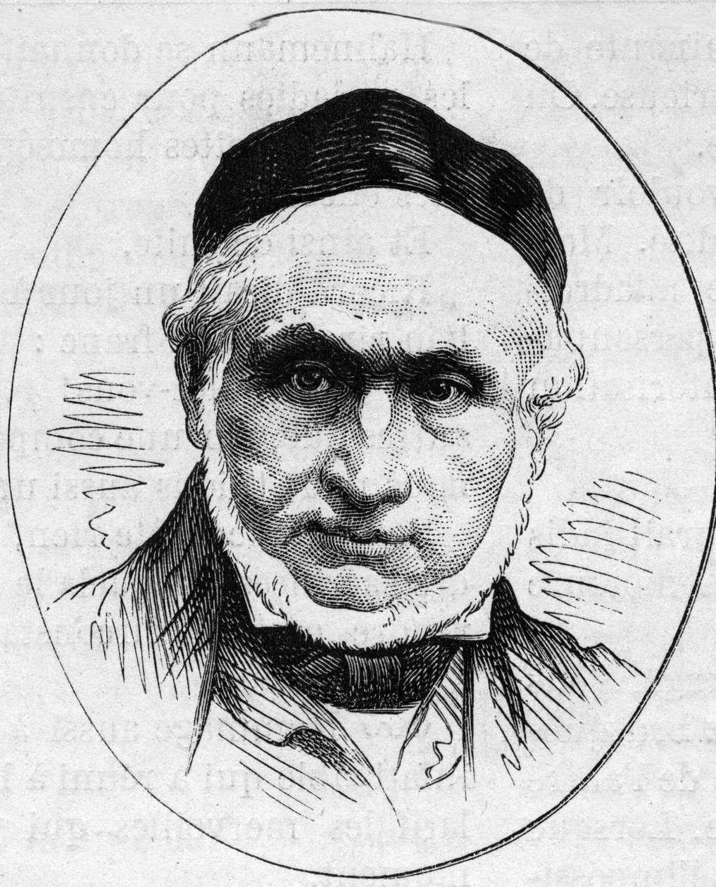 Porträtt av Joseph Nicolas Robert Fleury (Robert-Fleury av French School