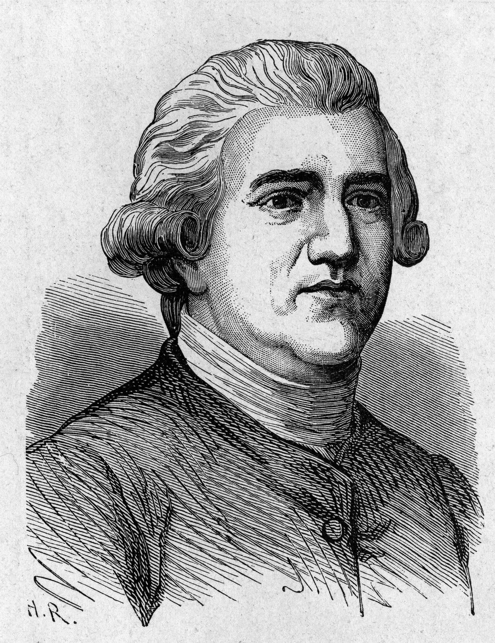 Porträtt av Josiah Wedgwood (1730 - 1795), brittisk konstnär och industriman - i "" Album of Science; berömda forskare; Stora upptäckter””” 1896. av French School