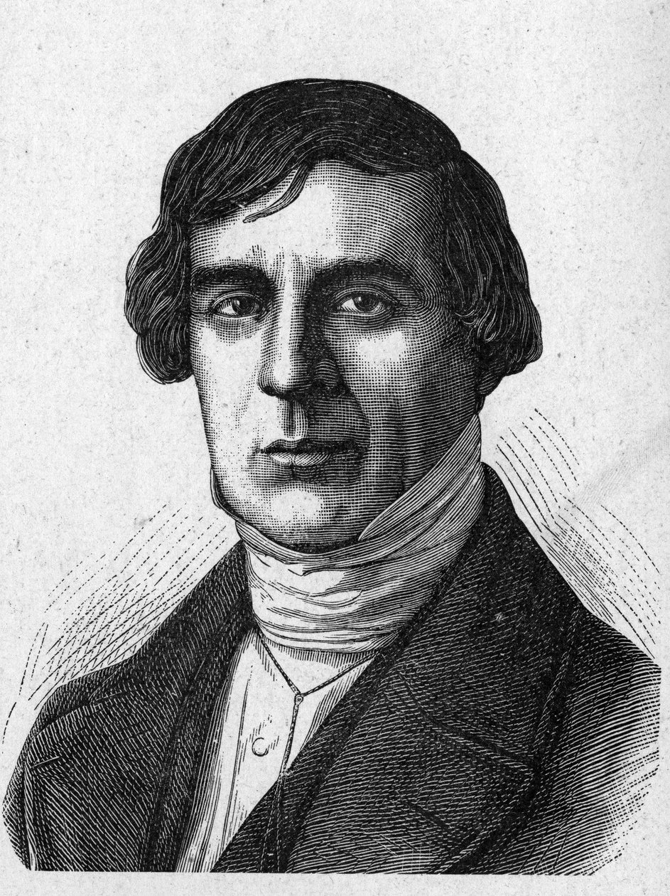 Porträtt av Jules Barthelemy Saint - Hilaire Saint Hilaire (Saint Hilaire) (1805 - 1895), fransk forskare och politiker - i "Album de la Science; berömda vetenskapsmän; Stora upptäckter””” 1896. av French School