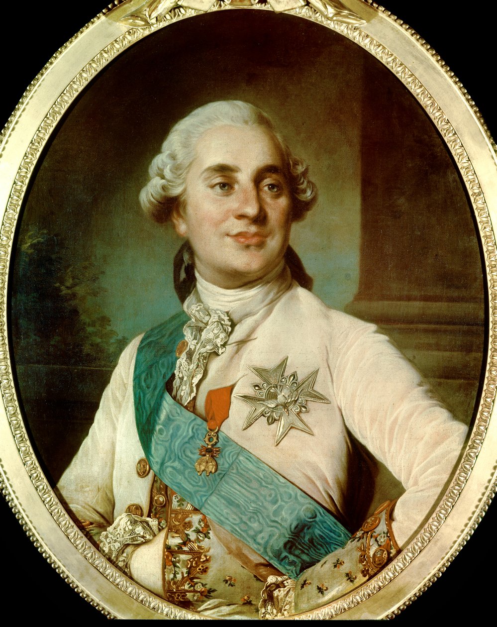 Porträtt av kung Ludvig XVI (1754-1793) vid 30 år Anonym målning av den franska skolan. 1784. Paris, Musee Carnavalet. - Porträtt av kung Ludvig XVI (1754-1793) vid 30 års ålder. Anonym målning av Engelska skolan. 1784. Carnavalet-museet, Paris av French School