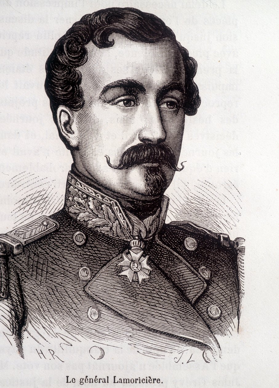 Porträtt av Lamoricière, fransk general och politiker (1806 - 1865) av French School