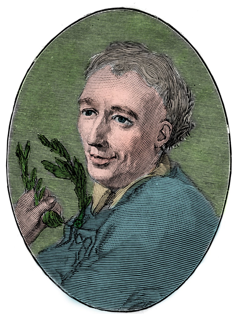 Porträtt av Laurence Eusden (1688-1730) engelsk poet. av French School
