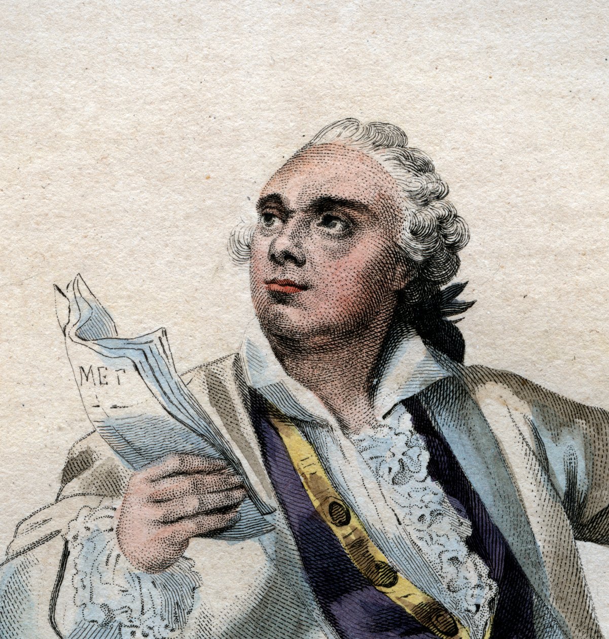 Porträtt av Lekain (1729-1778), fransk skådespelare. av French School