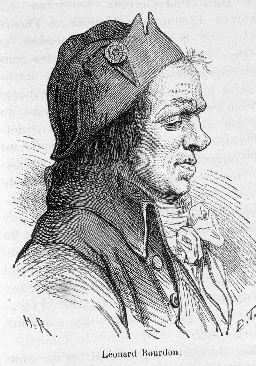 Porträtt av Leonard Bourdon (1754-1807), fransk politiker - i "" L