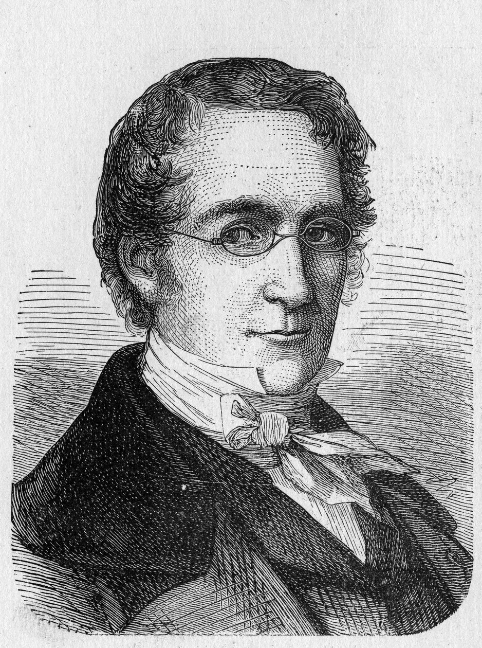 Porträtt av Louis-Joseph Gay-Lussac (Louis Joseph Gay Lussac) (1778 - 1850) - i "" Album of Science; berömda forskare; Stora upptäckter””” 1896. av French School