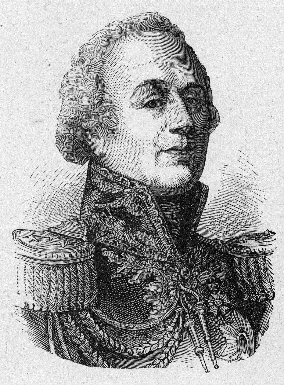 Porträtt av Louis-Marie (Louis Marie) av Narbonne Lara, fransk greve och general (1755 -1813) av French School