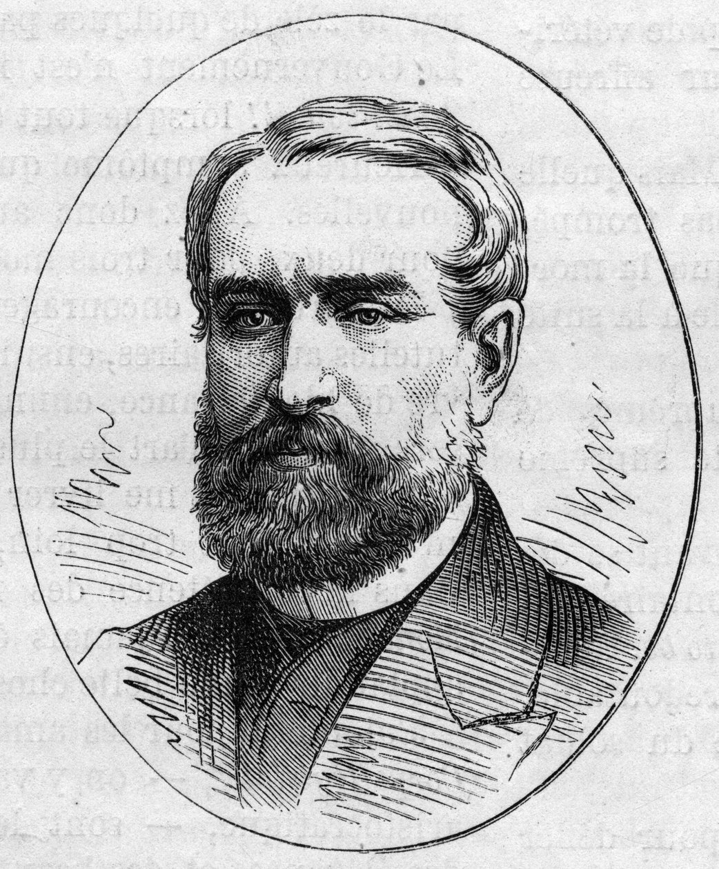 Porträtt av Louis Cabat (1812-1893), fransk målare. Gravyr i "" Le Monde Illustré"" nr 890 av 2 maj 1874. av French School