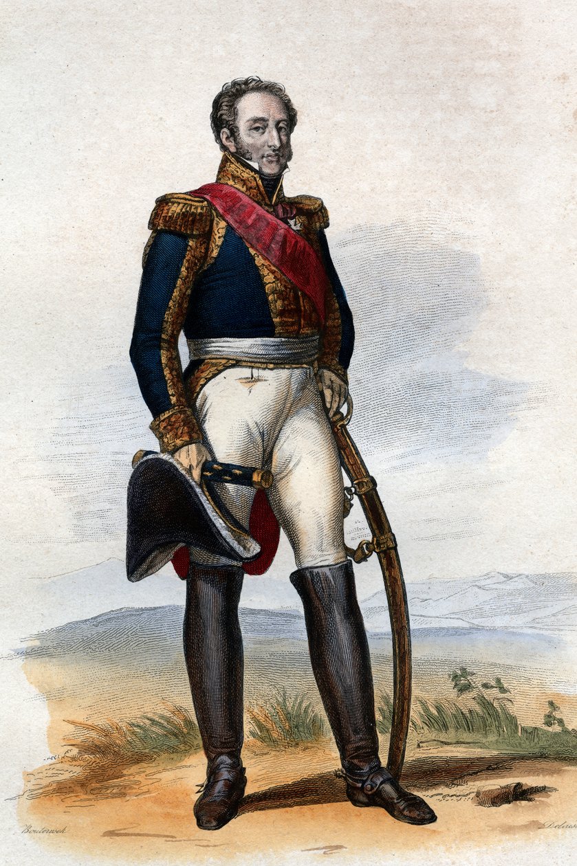 Porträtt av Louis Gabriel Suchet (1770-1826), 1:e hertig dAlbufera och marskalk av Frankrike. av French School