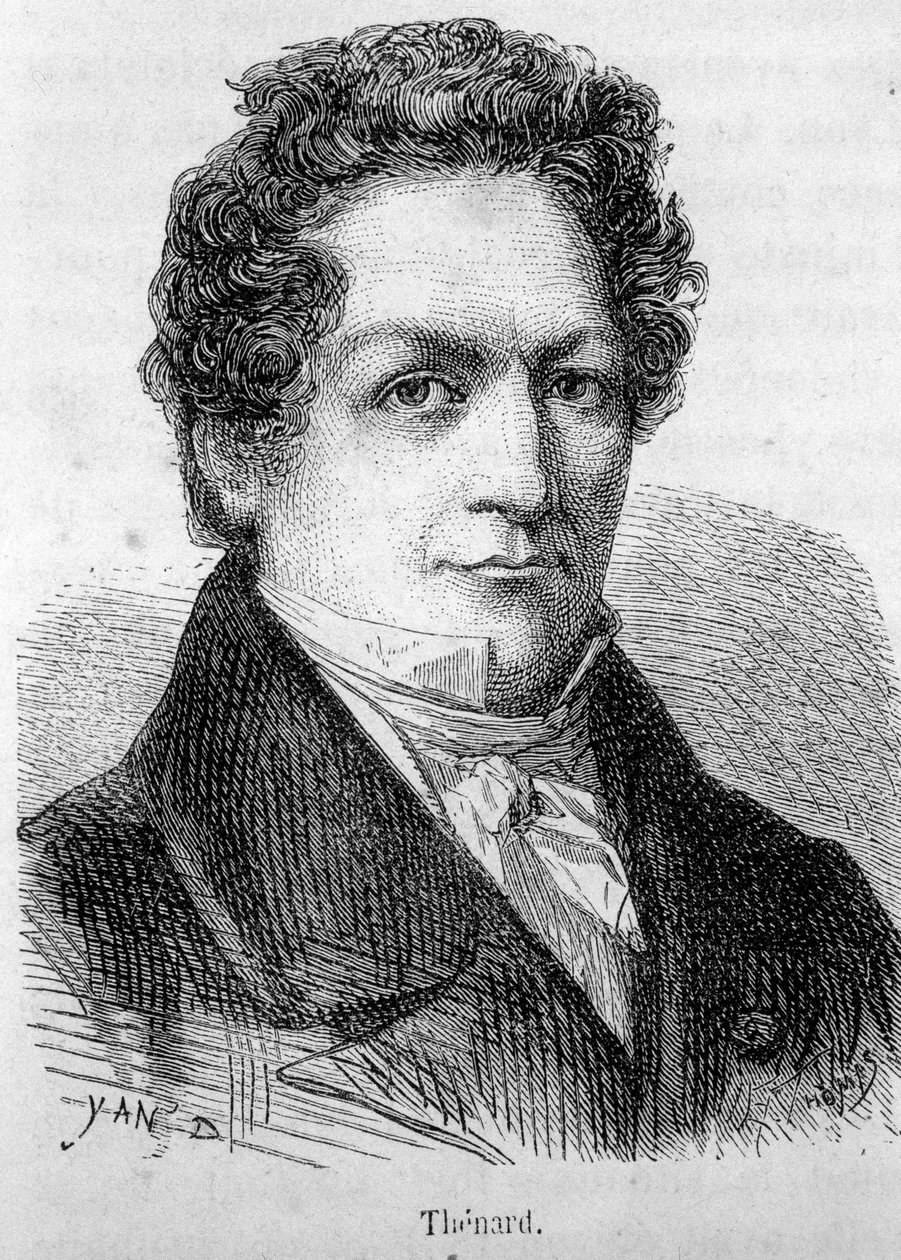 Porträtt av Louis Jacques Thenard (1777-1857), fransk kemist. av French School