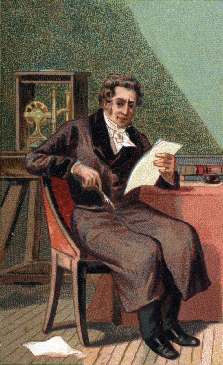 Porträtt av Louis Jacques Thenard (1777 - 1857), fransk kemist. av French School