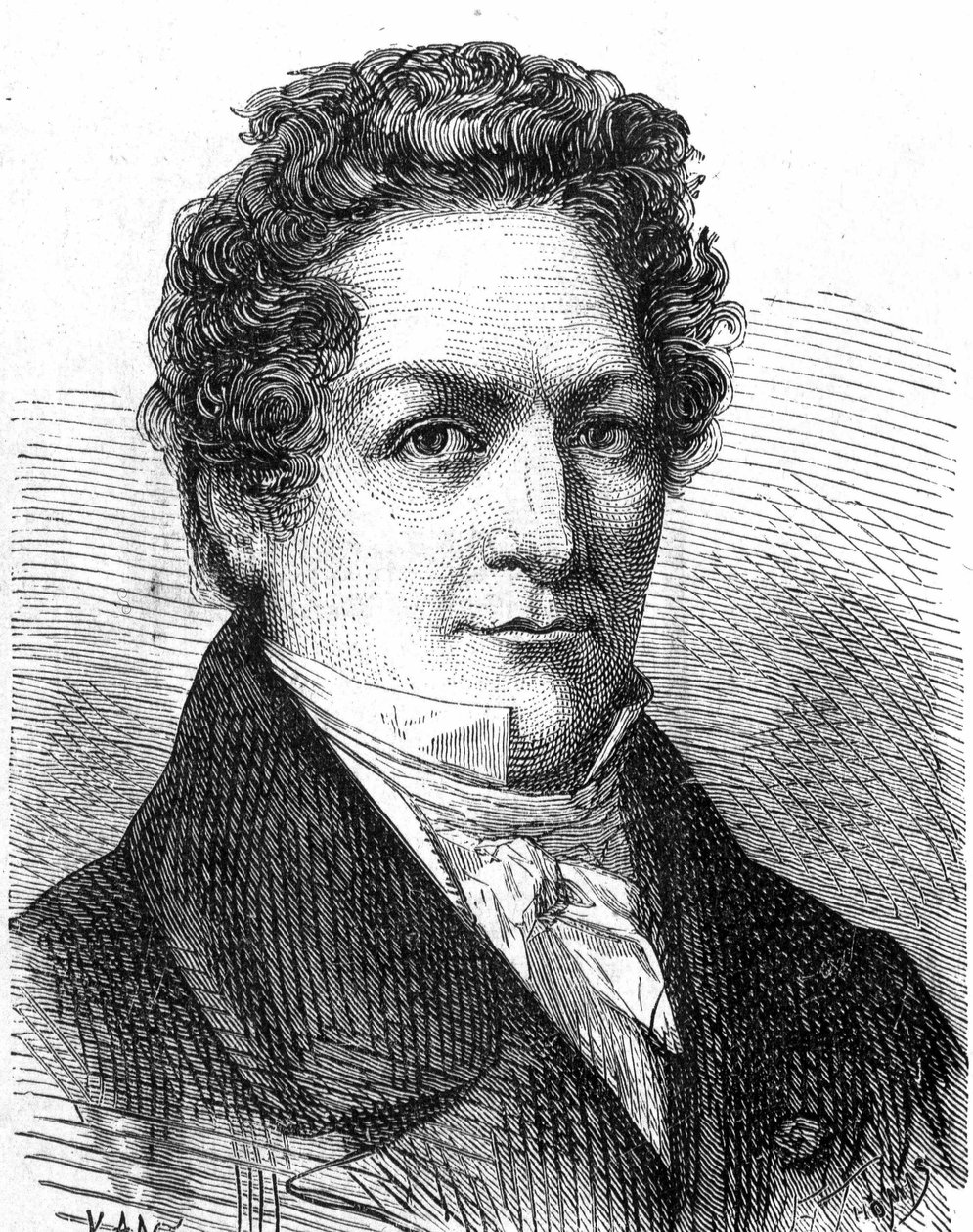 Porträtt av Louis Jacques Thénard (1777 - 1857), fransk kemist - i "Album de la Science; berömda vetenskapsmän; Stora upptäckter””” 1896. av French School