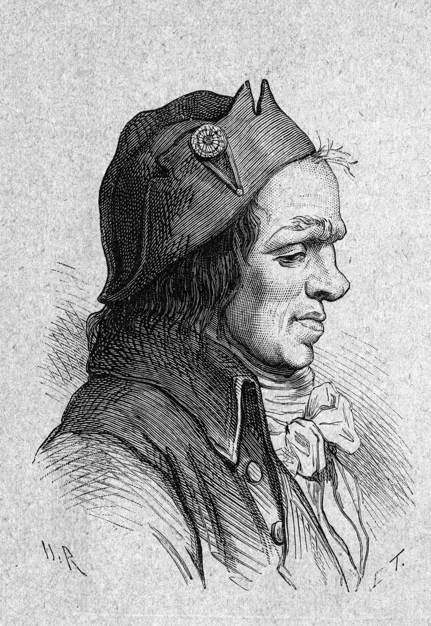 Porträtt av Louis Jean Joseph Leonard BOURDON DE LA CROSNIERE (1754-1807) Vald till ställföreträdare för Loiret till konventet och huvudchef för militärsjukhus. av French School