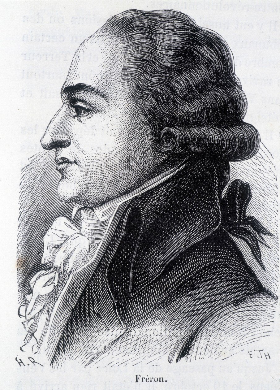 Porträtt av Louis Marie Stanislas Freron (1754-1802), fransk publicist - i "" L