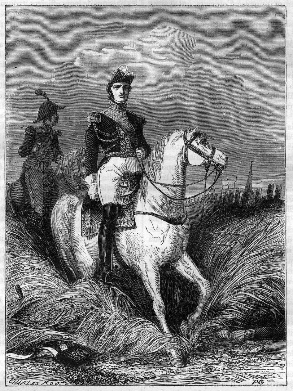 Porträtt av Louis Nicolas Davout (1770-1823) Prins av Eckmuhl, hertig av Auerstaedt och marskalk av Frankrike - Louis Nicolas (Louis-Nicolas) d