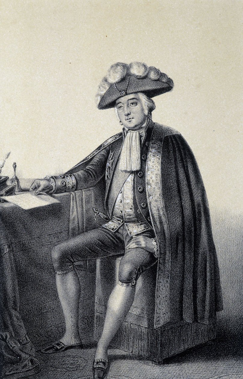 Porträtt av Louis Philippe II Joseph, hertig av Orléans och Chartres, känd som Philippe Egalité av French School