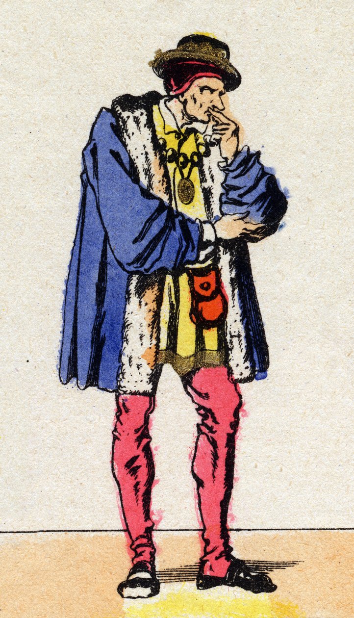 Porträtt av Ludvig XI (1423-1483), kung av Frankrike. av French School