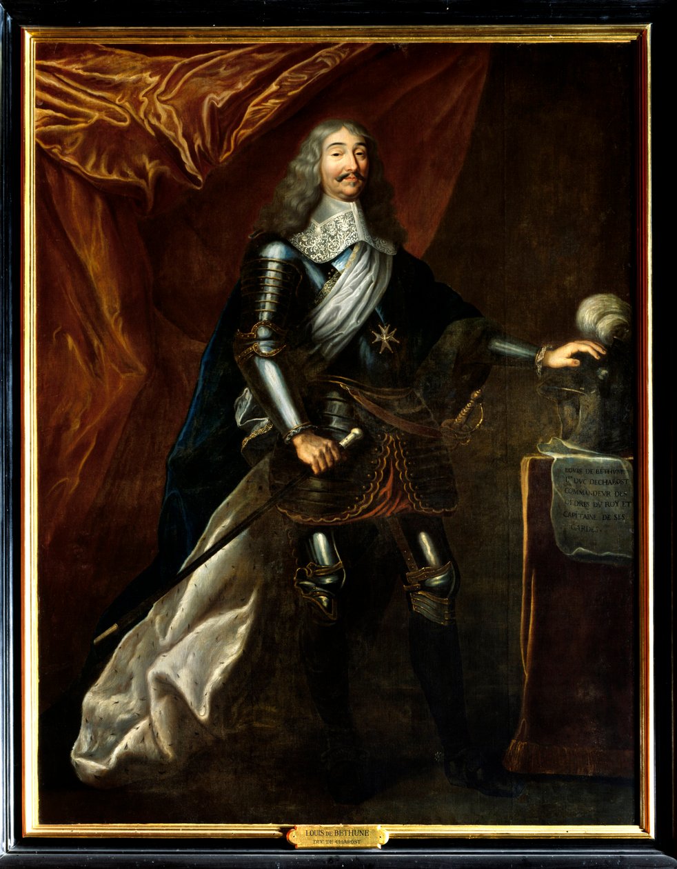 Porträtt av Louis de Bethune av French School