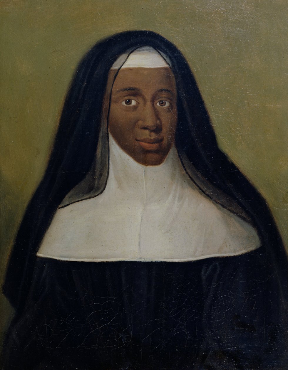 Porträtt av Louise-Marie-Therese (1664-1732) Den svarta nunnan av Moret av French School