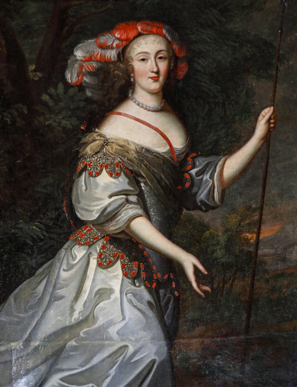 Porträtt av Lucie de Tourville. Olja på duk av French School