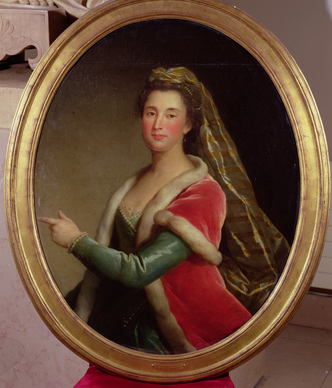 Porträtt av Madame Champmesle (1642-98) av French School