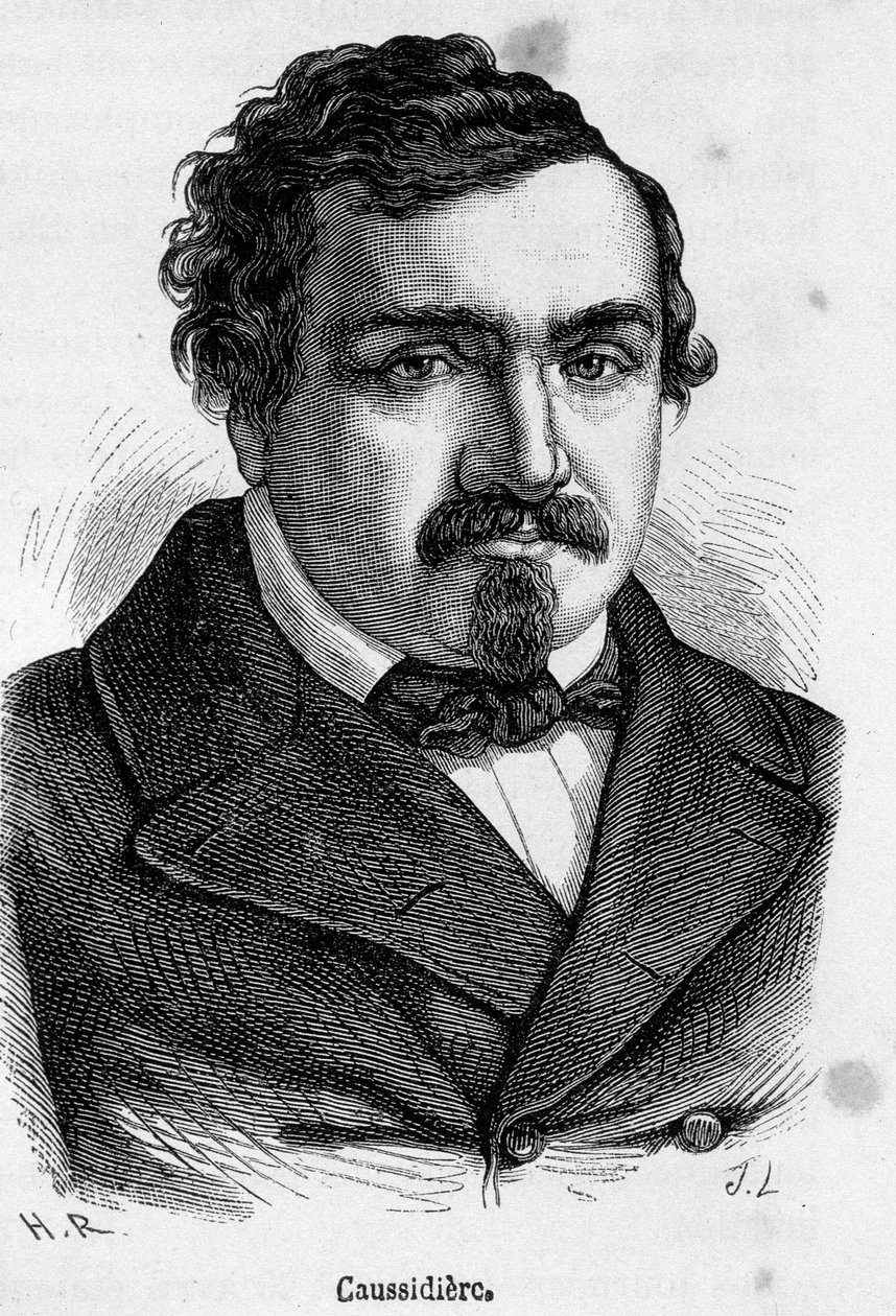Porträtt av Marc Caussidiere, fransk politiker (1808-1861). av French School